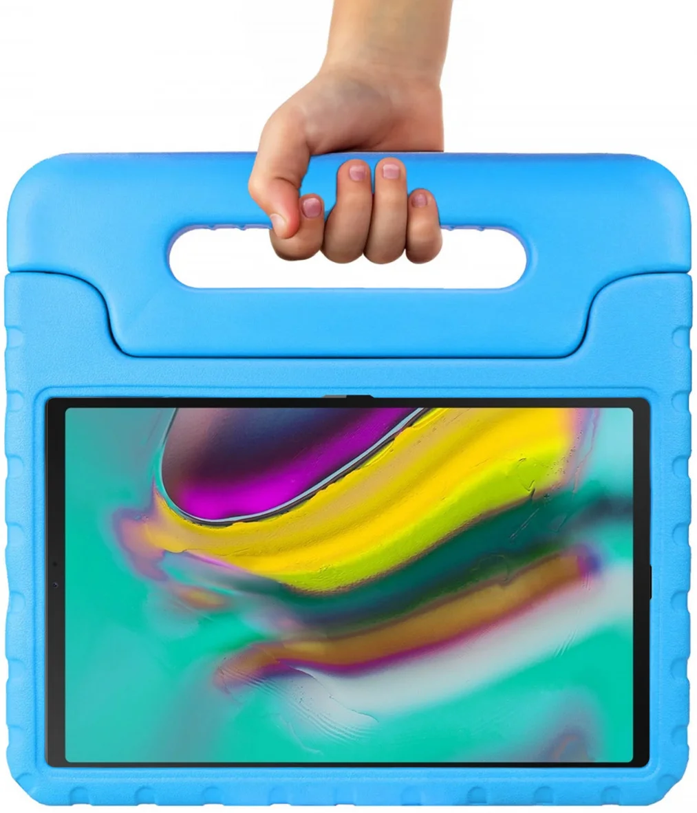 HappyCase Samsung Galaxy Tab S5e Kinder Tablethoes met Handvat Blauw afbeelding 2