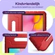 HappyCase Samsung Galaxy Tab S5e Kinder Tablethoes met Handvat Rood afbeelding 4