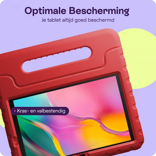 HappyCase Samsung Galaxy Tab S5e Kinder Tablethoes met Handvat Rood afbeelding 6