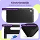 HappyCase Samsung Galaxy Tab A7 Lite Kinder Tablethoes Handvat Zwart afbeelding 4