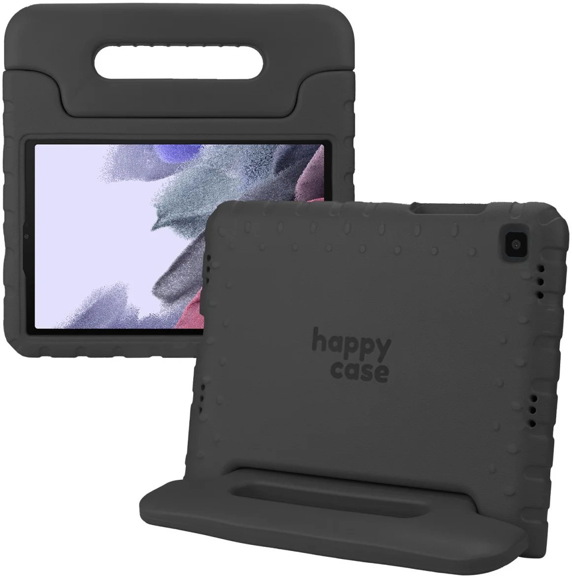 HappyCase Samsung Galaxy Tab A7 Lite Kinder Tablethoes Handvat Zwart afbeelding 1