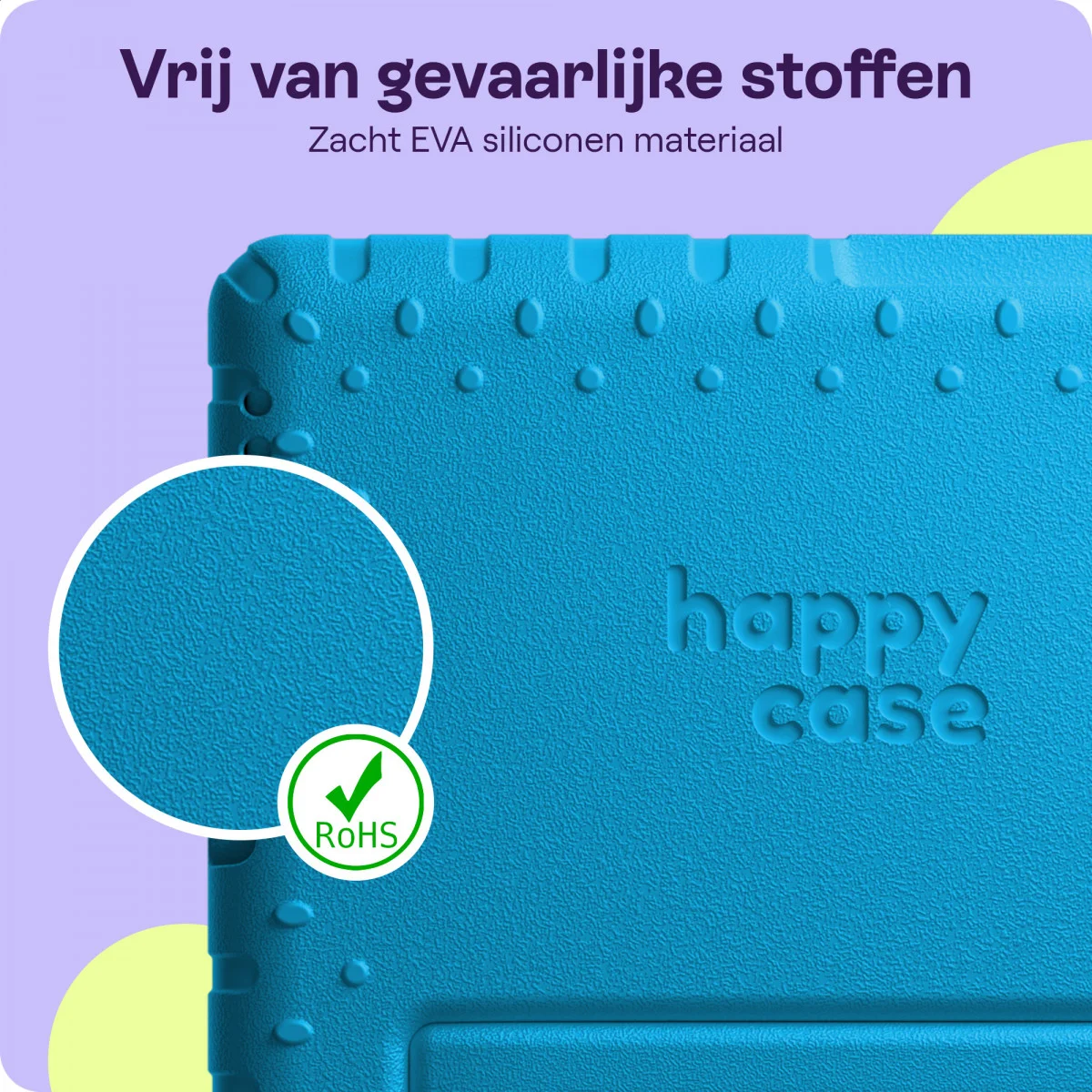 HappyCase Samsung Tab A 10.1 2016 Kinder Tablethoes met Handvat Blauw afbeelding 7