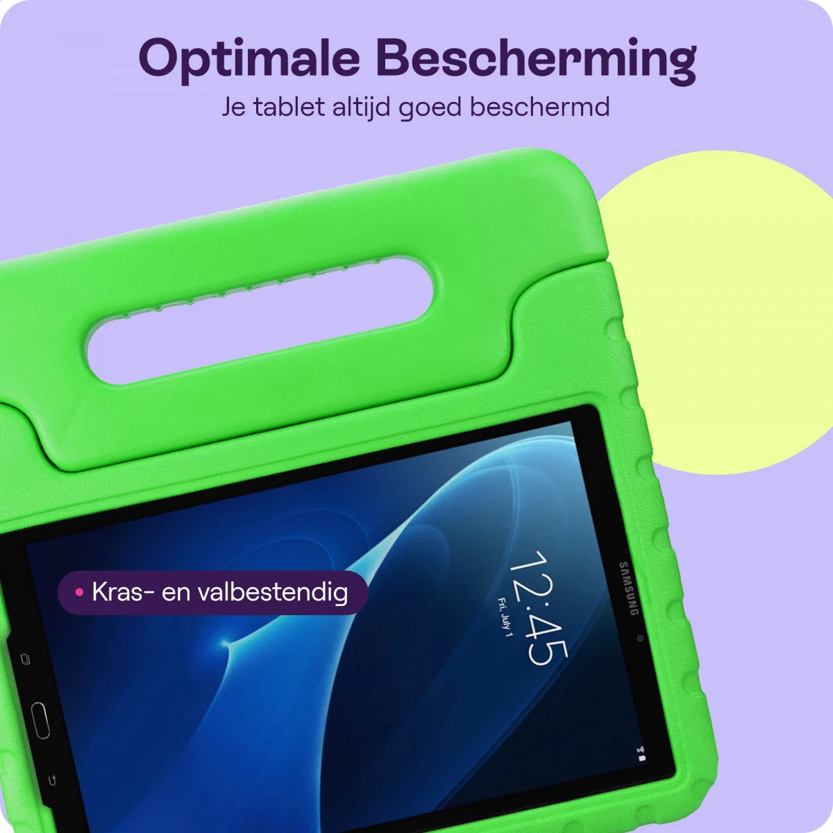 HappyCase Samsung Tab A 10.1 2016 Kinder Tablethoes met Handvat Groen afbeelding 6