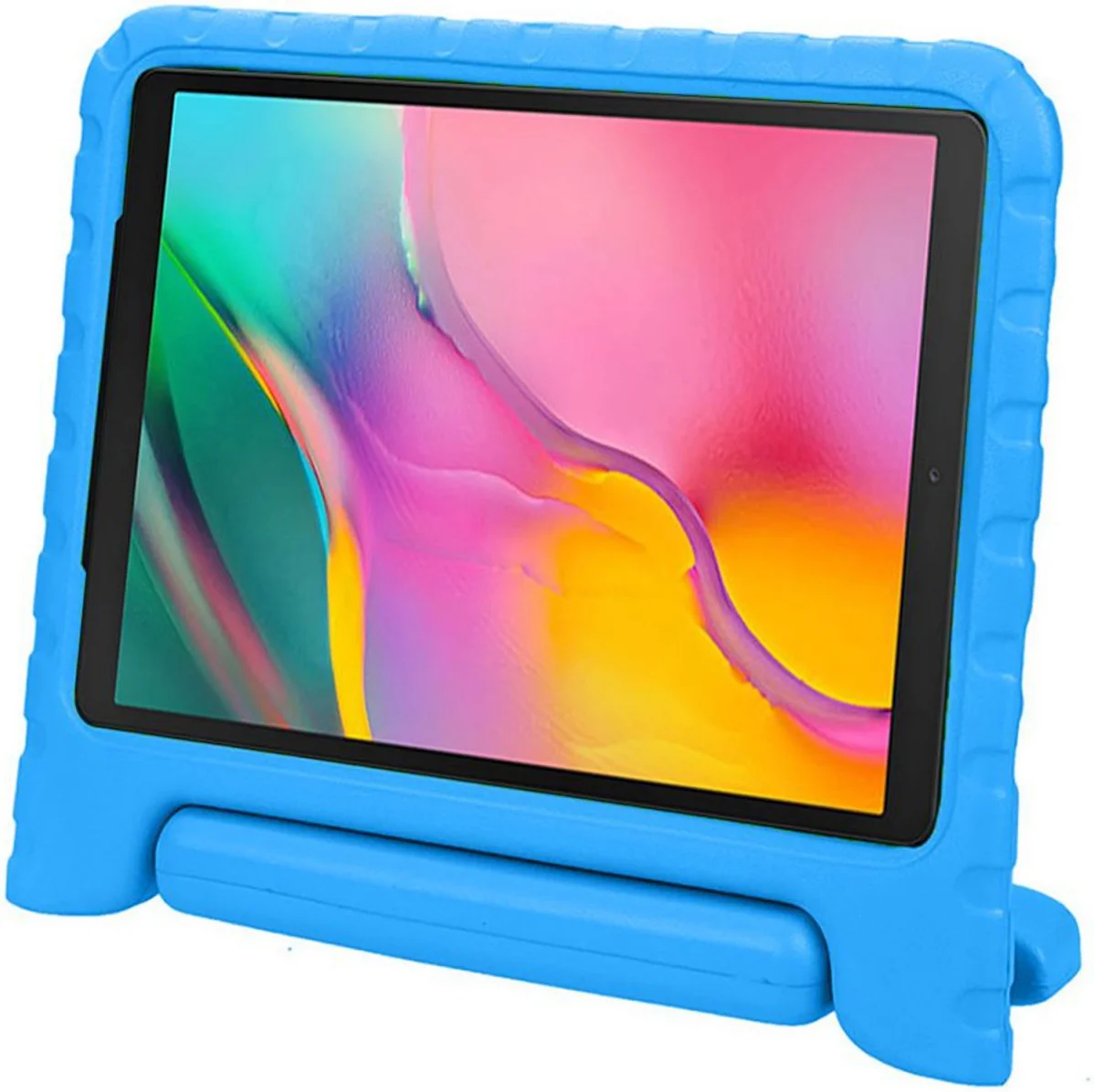 HappyCase Samsung Tab A 10.1 2019 Kinder Tablethoes met Handvat Blauw afbeelding 10