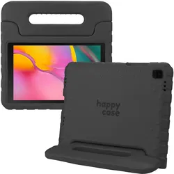 HappyCase Samsung Tab A 10.1 2019 Kinder Tablethoes met Handvat Zwart afbeelding