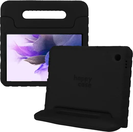 HappyCase Samsung Tab S8+ / S7+ / S7 FE Kinder Tablethoes Handvat Zwart afbeelding 1