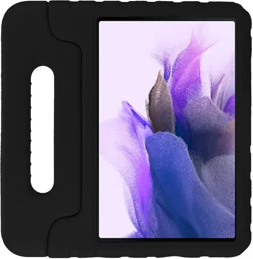 HappyCase Samsung Tab S8+ / S7+ / S7 FE Kinder Tablethoes Handvat Zwart afbeelding 2