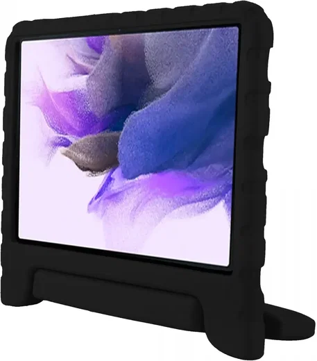 HappyCase Samsung Tab S8+ / S7+ / S7 FE Kinder Tablethoes Handvat Zwart afbeelding 4