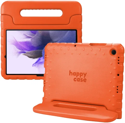 HappyCase Samsung Tab S8+ / S7+ / S7 FE Kinder Tablethoes Handvat Oranje afbeelding 1