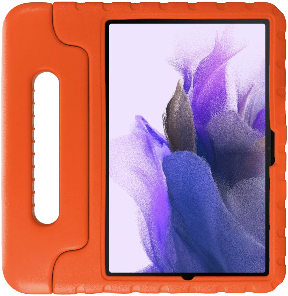 HappyCase Samsung Tab S8+ / S7+ / S7 FE Kinder Tablethoes Handvat Oranje afbeelding 2