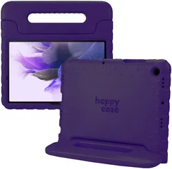 HappyCase Samsung Tab S8+ / S7+ / S7 FE Kinder Tablethoes Handvat Paars afbeelding
