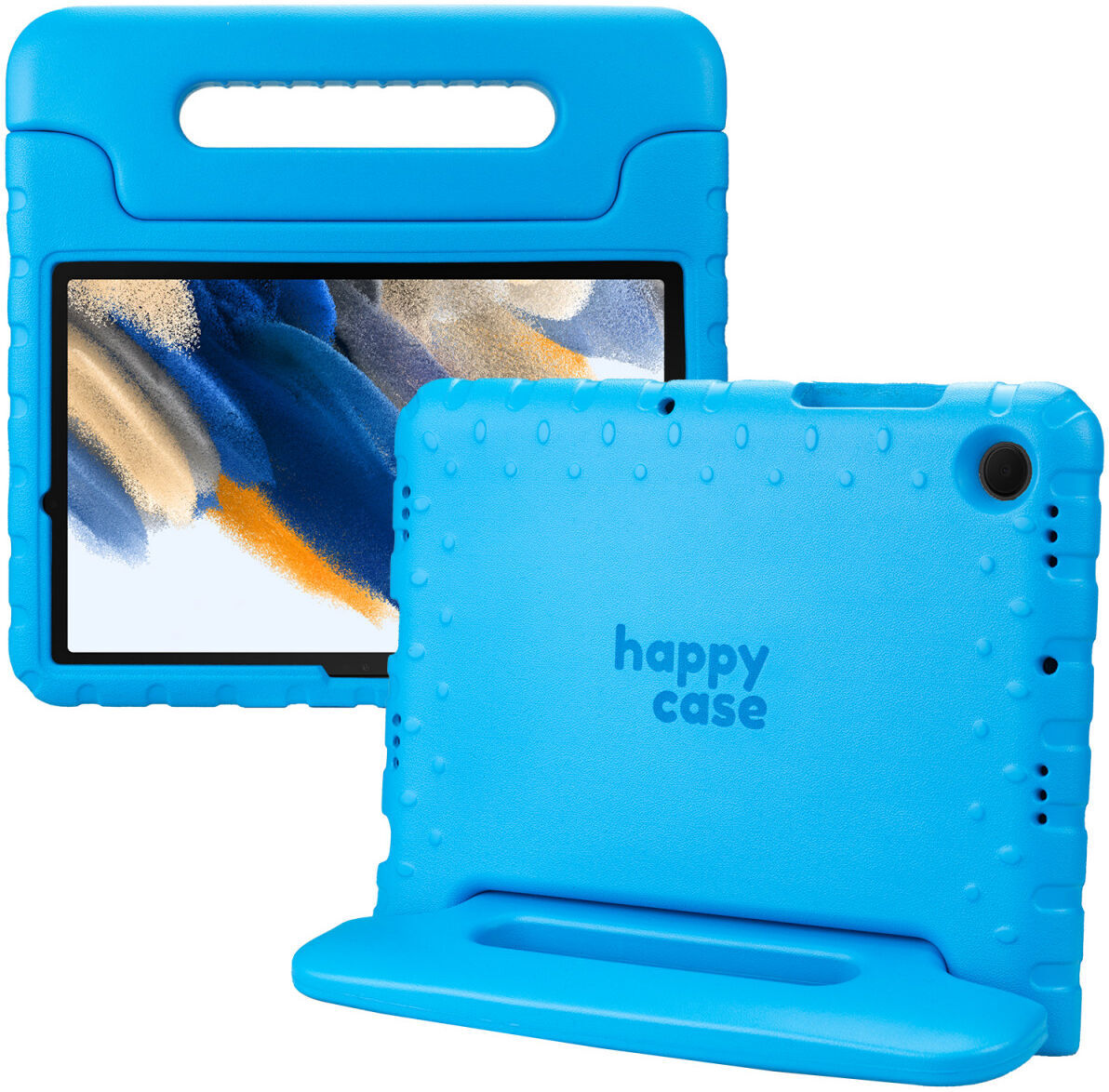 HappyCase Samsung Tab A8 Kinder Tablethoes met Handvat Blauw afbeelding 1
