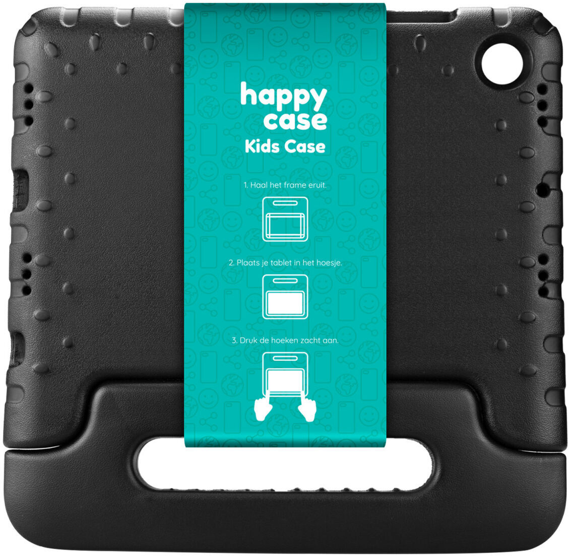 HappyCase Samsung Tab A8 Kinder Tablethoes met Handvat Zwart afbeelding 12