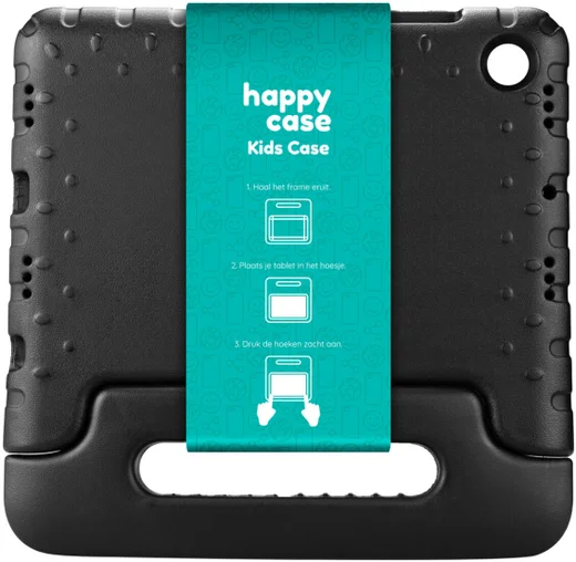 HappyCase Samsung Tab A8 Kinder Tablethoes met Handvat Zwart afbeelding 12