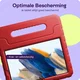 HappyCase Samsung Tab A8 Kinder Tablethoes met Handvat Rood afbeelding 6