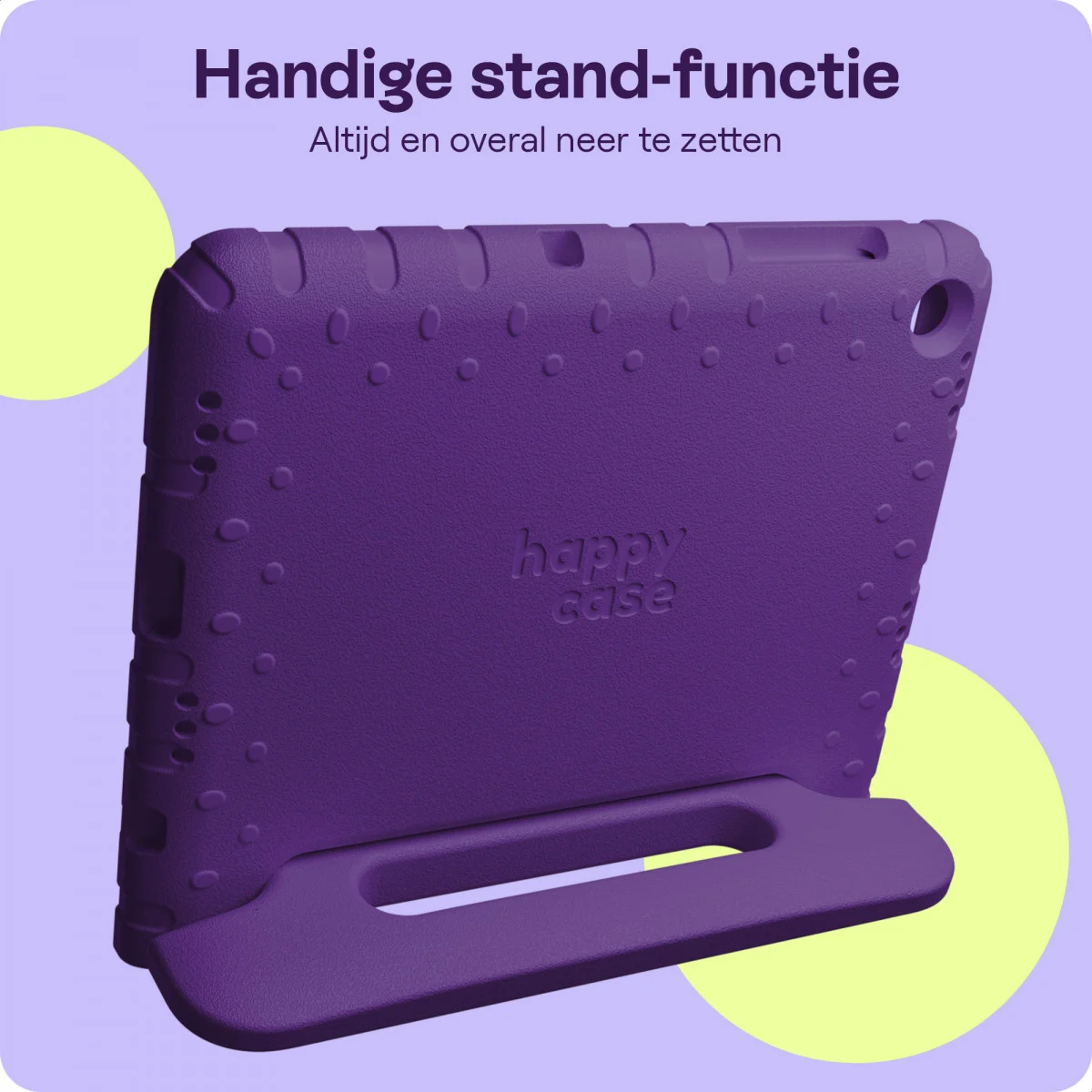 HappyCase Samsung Tab A8 Kinder Tablethoes met Handvat Paars afbeelding 5
