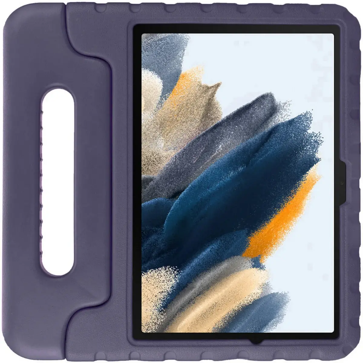 HappyCase Samsung Tab A8 Kinder Tablethoes met Handvat Paars afbeelding 2