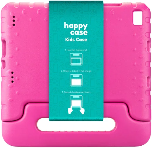 HappyCase Samsung Tab A 8.0 (2019) Kinder Tablethoes met Handvat Roze afbeelding 7