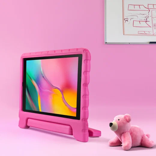 HappyCase Samsung Tab A 8.0 (2019) Kinder Tablethoes met Handvat Roze afbeelding 4