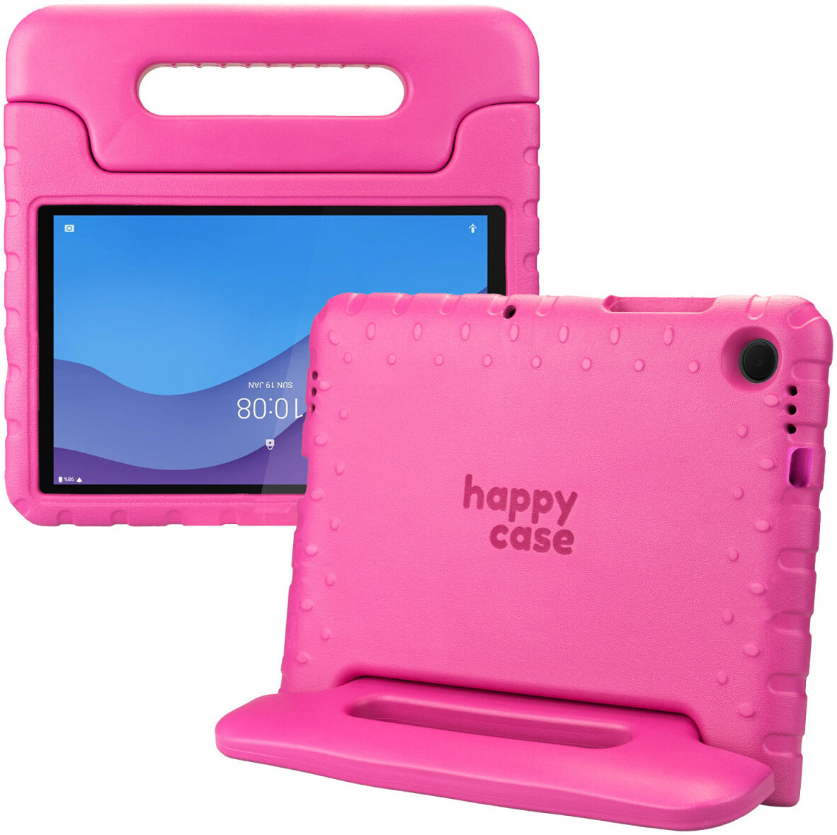 HappyCase Lenovo Tab M10 HD Gen 2 Kinder Tablethoes met Handvat Roze afbeelding 1