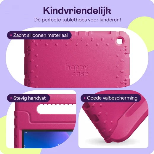 HappyCase Lenovo Tab M10 HD Gen 2 Kinder Tablethoes met Handvat Roze afbeelding 4