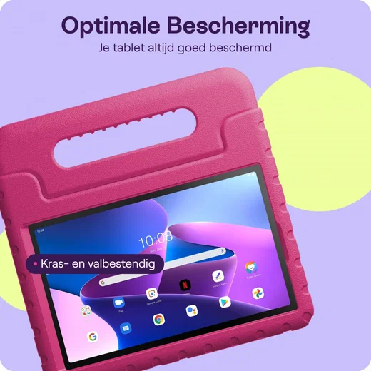 HappyCase Lenovo Tab M10 HD Gen 2 Kinder Tablethoes met Handvat Roze afbeelding 6