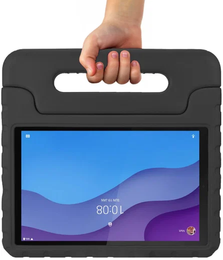 HappyCase Lenovo Tab M10 HD Gen 2 Kinder Tablethoes met Handvat Zwart afbeelding 4
