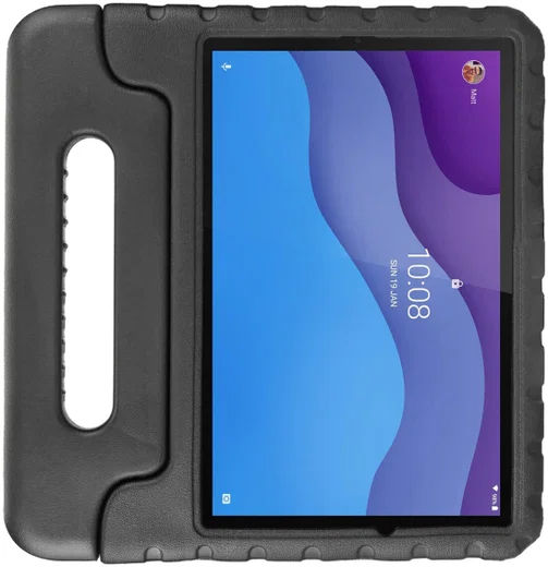 HappyCase Lenovo Tab M10 HD Gen 2 Kinder Tablethoes met Handvat Zwart afbeelding 2