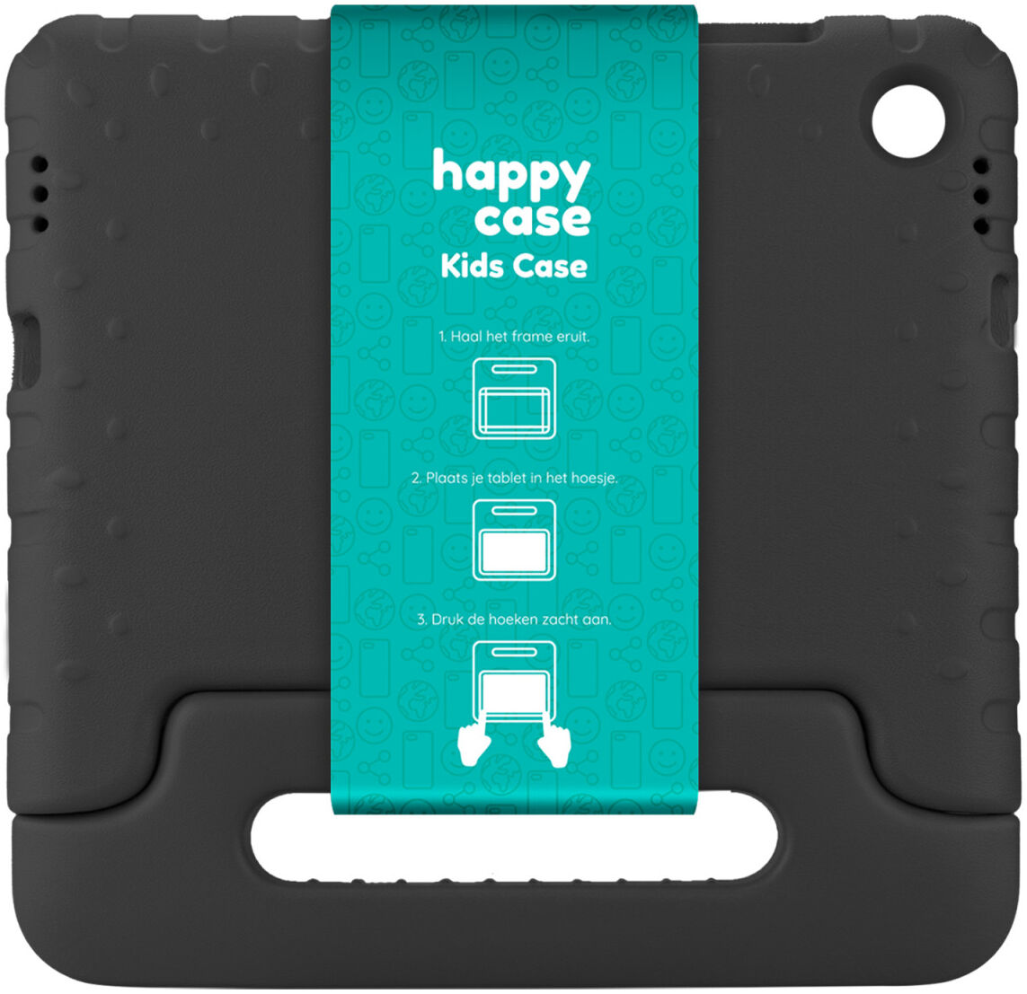 HappyCase Lenovo Tab M10 HD Gen 2 Kinder Tablethoes met Handvat Zwart afbeelding 5