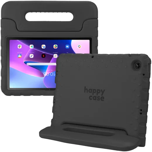HappyCase Lenovo Tab M10 Plus Gen 3 Kinder Tablethoes Handvat Zwart afbeelding 1