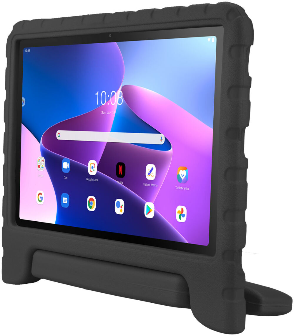 HappyCase Lenovo Tab M10 Plus Gen 3 Kinder Tablethoes Handvat Zwart afbeelding 4