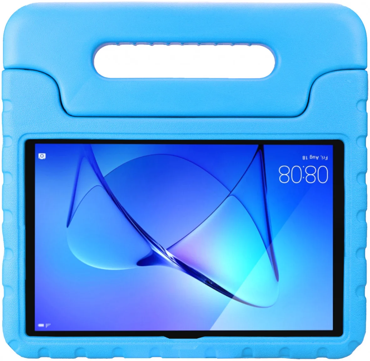 HappyCase Huawei MediaPad T3 (10) Kinder Tablethoes met Handvat Blauw afbeelding 2