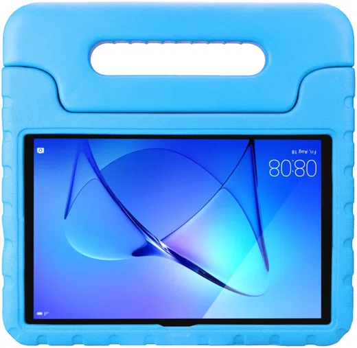 HappyCase Huawei MediaPad T3 (10) Kinder Tablethoes met Handvat Blauw afbeelding 2