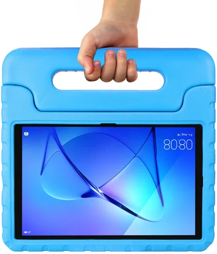 HappyCase Huawei MediaPad T3 (10) Kinder Tablethoes met Handvat Blauw afbeelding 4
