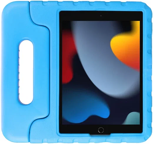 HappyCase iPad 11 (2025) /10.9 (2022) Kindertablethoes met Handvat Blauw afbeelding 1