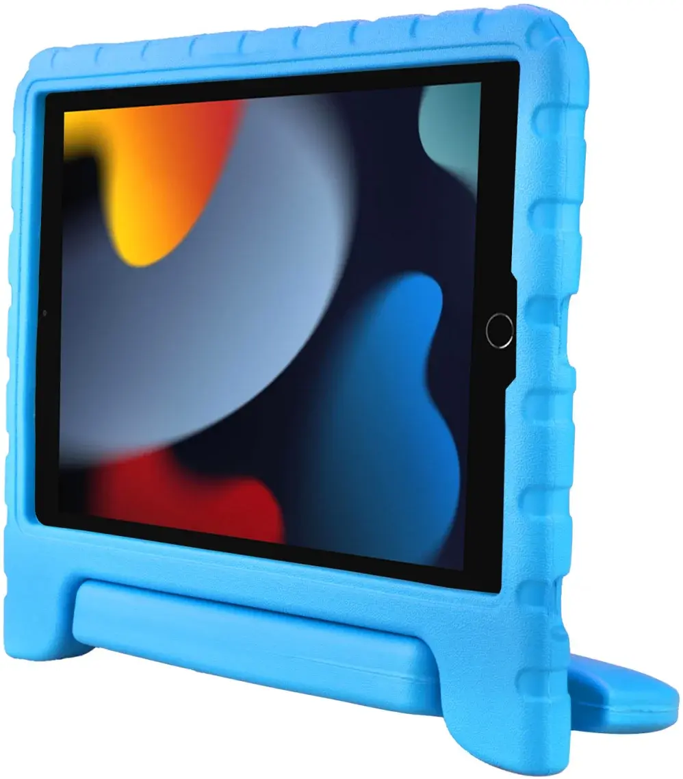 HappyCase iPad 11 (2025) /10.9 (2022) Kindertablethoes met Handvat Blauw afbeelding 2