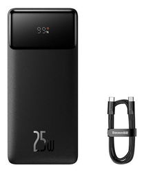 Baseus Bipow 20.000 mAh Powerbank Reisformaat Met Display 25W Zwart afbeelding