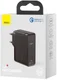 Baseus GaN2 100W Snellader met Fast Charge + 100W USB-C Kabel Zwart afbeelding 9