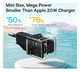 Baseus GaN5 20W Compacte Fast Charger USB-C Zwart afbeelding 4