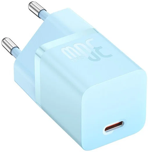 Baseus GaN5 30W Compacte Fast Charger USB-C Blauw afbeelding 11