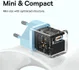 Baseus GaN5 30W Compacte Fast Charger USB-C Blauw afbeelding 4