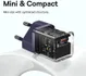 Baseus GaN5 30W Compacte Fast Charger USB-C Paars afbeelding 4