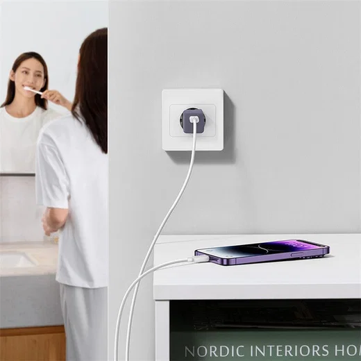Baseus GaN5 30W Compacte Fast Charger USB-C Paars afbeelding 9