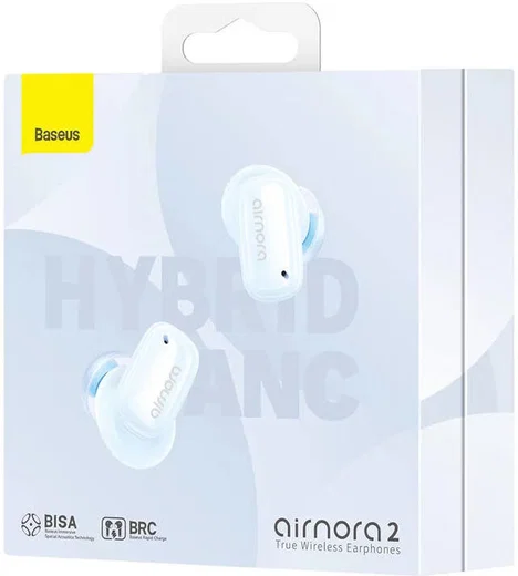 Baseus AirNora 2 Draadloze Bluetooth Oordopjes Noise Cancelling Blauw afbeelding 8