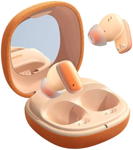 Baseus AirNora 2 Draadloze Bluetooth Oordopjes Noise Cancelling Oranje afbeelding 3
