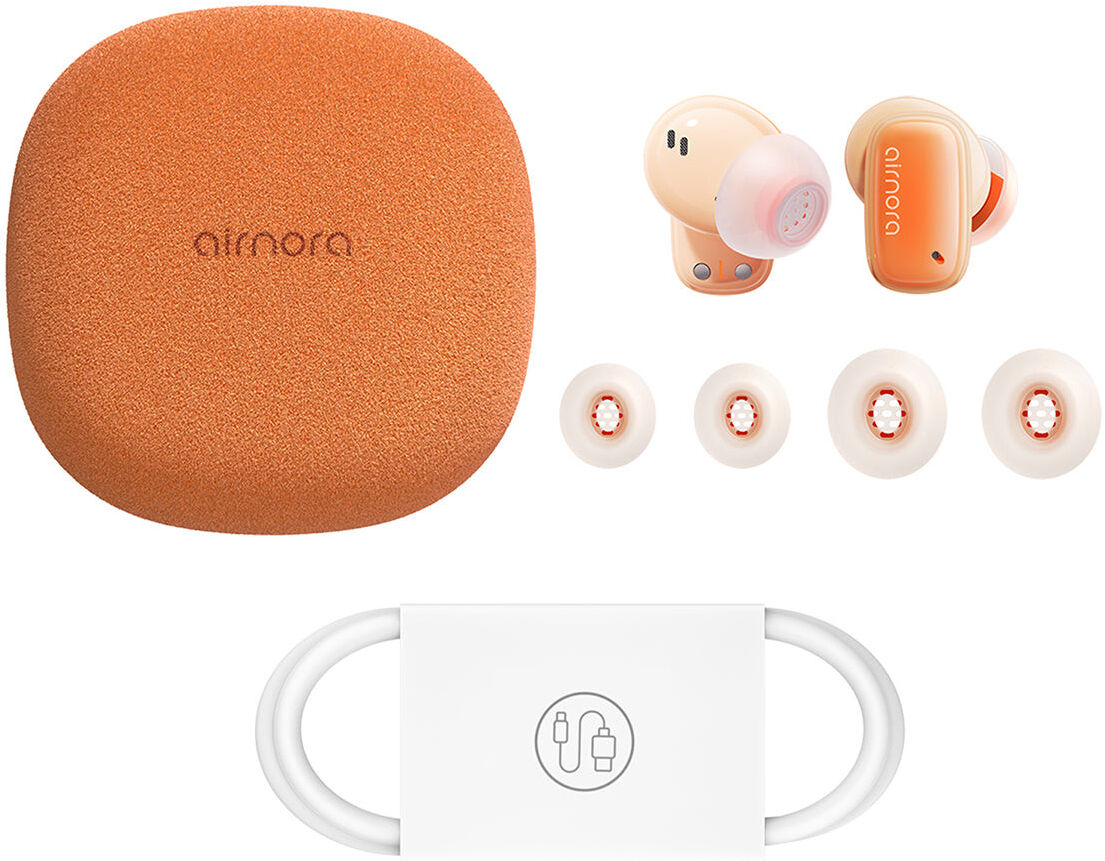 Baseus AirNora 2 Draadloze Bluetooth Oordopjes Noise Cancelling Oranje afbeelding 8