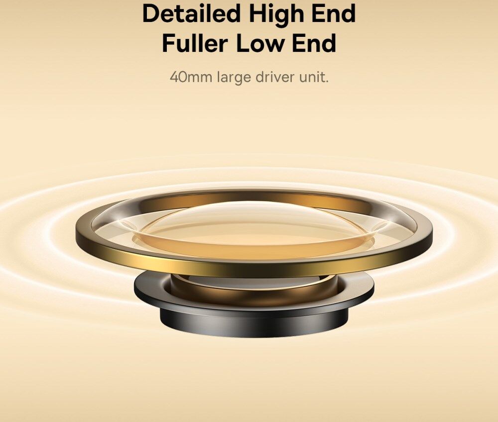 Baseus Bowie D05 Draadloze Over-Ear Koptelefoon Bluetooth 5.3 Antraciet afbeelding 5