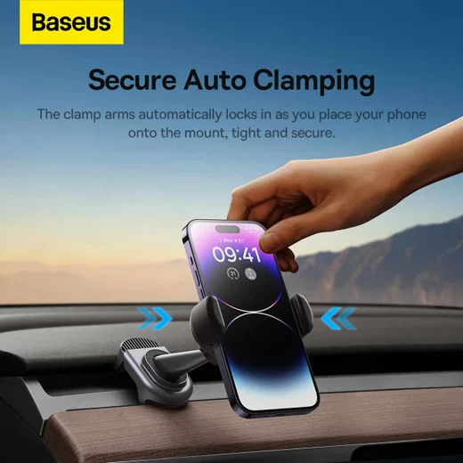 Baseus T-Space Solar Elektrische Telefoon Houder Auto Tesla Model Y/3 afbeelding 4