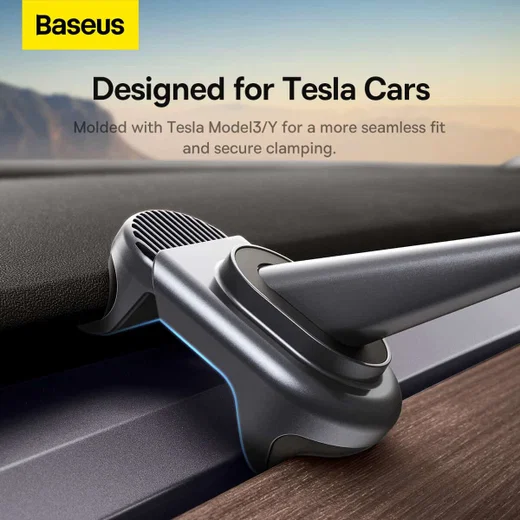 Baseus T-Space Solar Elektrische Telefoon Houder Auto Tesla Model Y/3 afbeelding 3