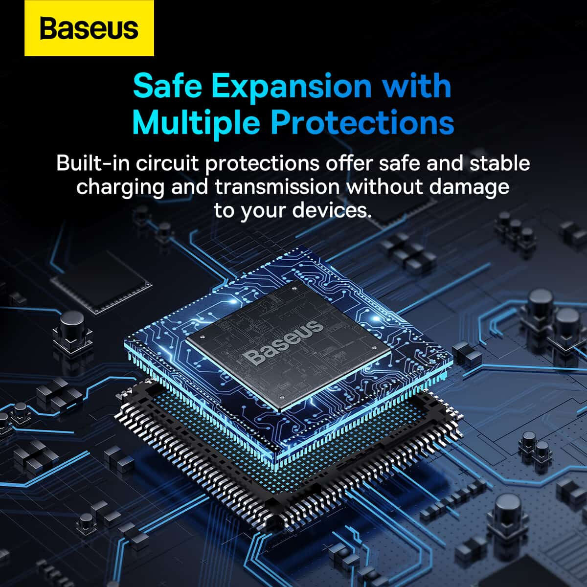 Baseus 100W USB-C naar USB 3.0/USB-C Hub met Power Delivery Grijs afbeelding 6